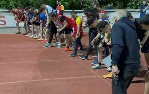 Charles Atangana au 28e Meeting Christian Mouret de Torcy.